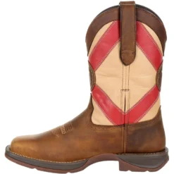 Durango Men's Rebel 11" Square Toe Western Boot - Brown - DDB0233 -Wolverine Sales Shop DDB0233 instep profile