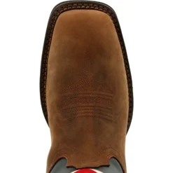 Durango Men's Rebel™ 11" Square Toe Pull-On Western Boot Brown DDB0346 -Wolverine Sales Shop DDB0346 birdseye