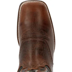 Durango Men's Westward™ 11" Square Toe Western Boot- Chestnut- DDB0351 -Wolverine Sales Shop DDB0351 birdseye
