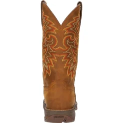 Durango Men's Rebel™ 12" Square Toe WP Western Boot - Russet - DDB0361 -Wolverine Sales Shop DDB0361 back