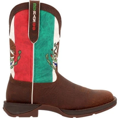 Durango Men's Rebel By Mexico Flag 11" ST Western Boot -Brown- DDB0431 2 Durango Men's Rebel By Mexico Flag 11" ST Western Boot -Brown- DDB0431 - Image 2