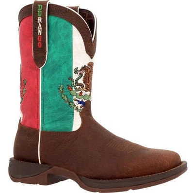 Durango Men's Rebel By Mexico Flag 11" ST Western Boot -Brown- DDB0431 1 Durango Men's Rebel By Mexico Flag 11" ST Western Boot -Brown- DDB0431