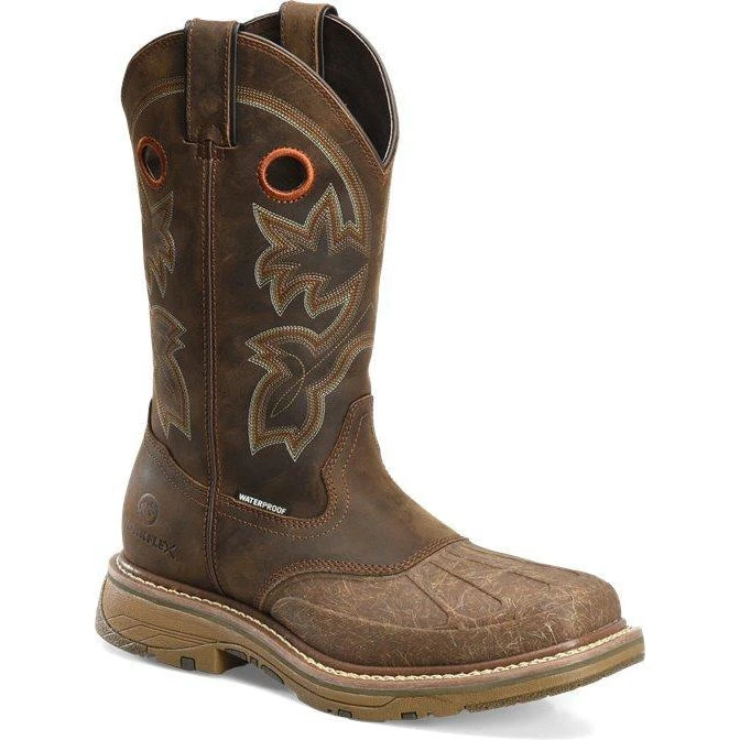 Double H Men's Carlos 13" Comp Toe WP Western Work Boot- Brown- DH5149 1 Double H Men's Carlos 13" Comp Toe WP Western Work Boot- Brown- DH5149