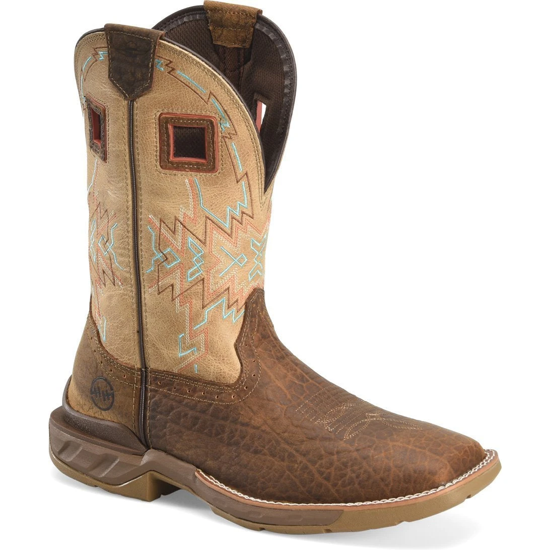 Double H Men's Clem 11" Square Toe Western Work Boot - Brown - DH5361 1 Double H Men's Clem 11" Square Toe Western Work Boot - Brown - DH5361