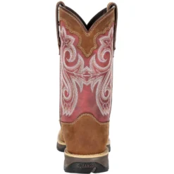 Durango Women's Lady Rebel 10" Sqr Toe Western Boot- Rusty Red- DRD0349 10 Durango Women's Lady Rebel 10" Sqr Toe Western Boot- Rusty Red- DRD0349 -Wolverine Sales Shop DRD0349 back