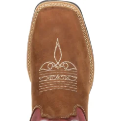 Durango Women's Lady Rebel 10" Sqr Toe Western Boot- Rusty Red- DRD0349 12 Durango Women's Lady Rebel 10" Sqr Toe Western Boot- Rusty Red- DRD0349 -Wolverine Sales Shop DRD0349 birdseye