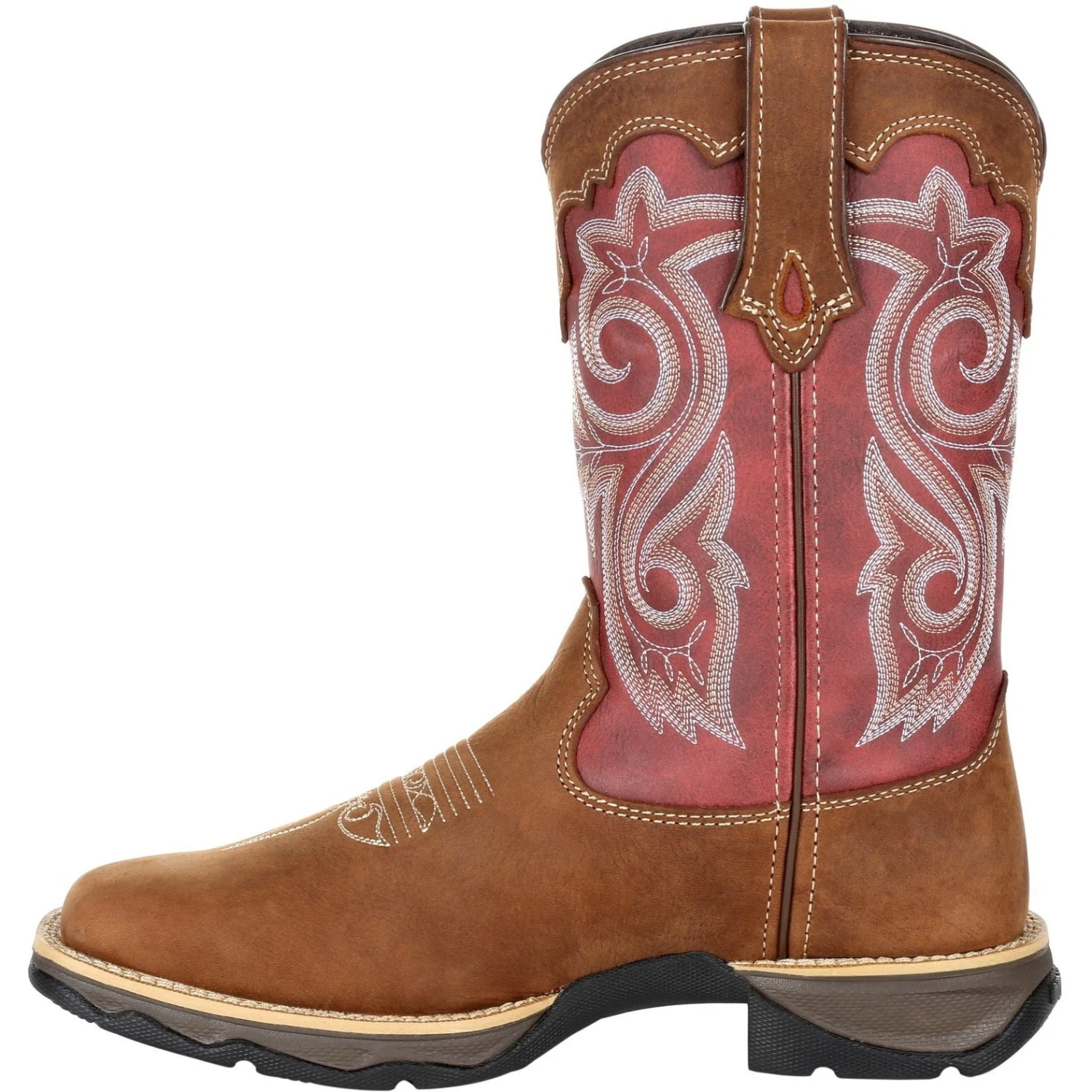 Durango Women's Lady Rebel 10" Sqr Toe Western Boot- Rusty Red- DRD0349 3 Durango Women's Lady Rebel 10" Sqr Toe Western Boot- Rusty Red- DRD0349 - Image 3