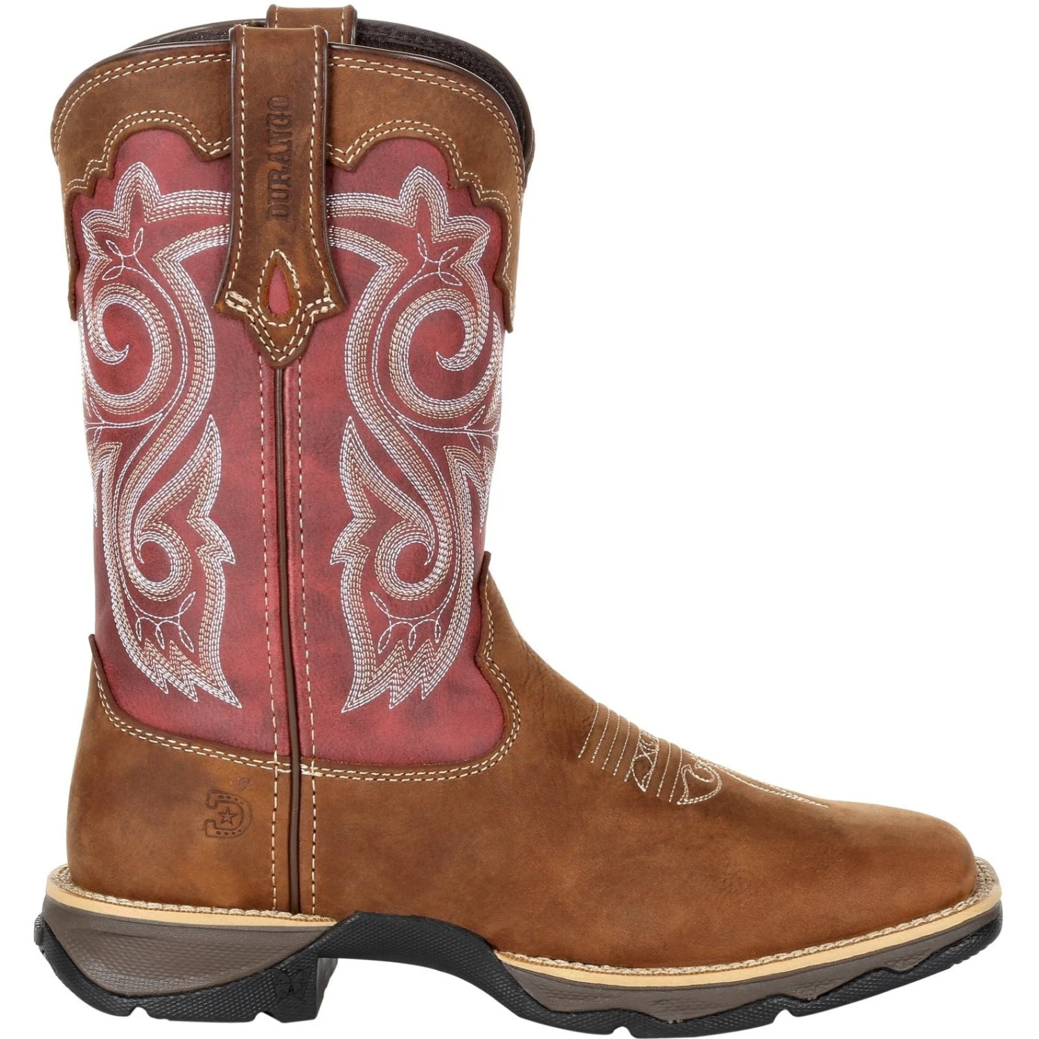 Durango Women's Lady Rebel 10" Sqr Toe Western Boot- Rusty Red- DRD0349 5 Durango Women's Lady Rebel 10" Sqr Toe Western Boot- Rusty Red- DRD0349 - Image 5