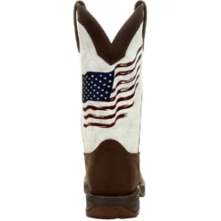 Durango Women's Lady Rebel Distressed Flag 11" Square Toe Western Boot DRD0394 10 Durango Women's Lady Rebel Distressed Flag 11" Square Toe Western Boot DRD0394 -Wolverine Sales Shop DRD0394 back
