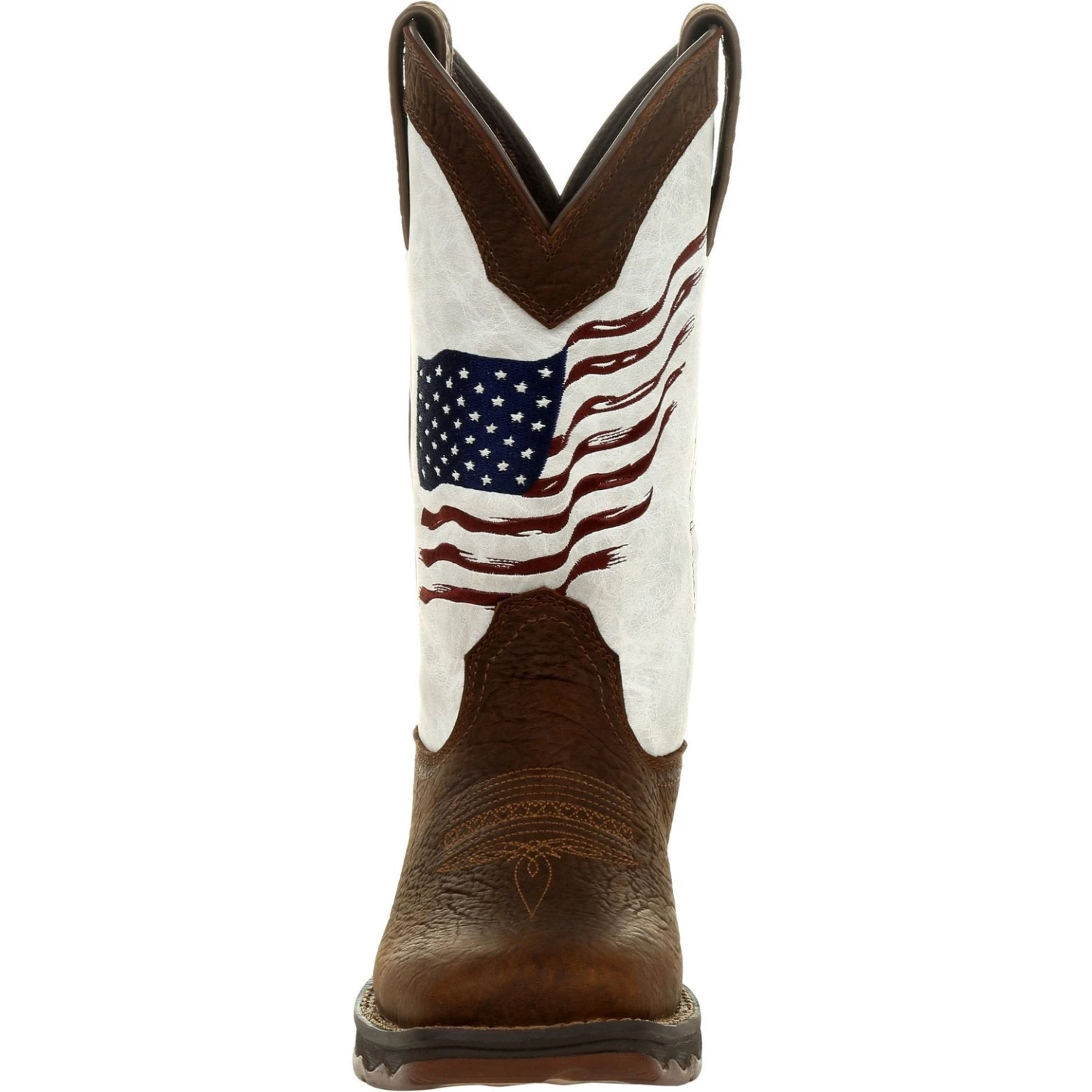 Durango Women's Lady Rebel Distressed Flag 11" Square Toe Western Boot DRD0394 2 Durango Women's Lady Rebel Distressed Flag 11" Square Toe Western Boot DRD0394 - Image 2