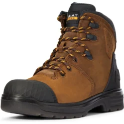 Wolverine Sales Shop 29 Ariat Men's Turbo Outlaw 6" Soft Toe WP Work Boot - Brown - 10033985
