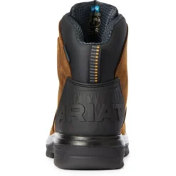 Ariat Men's Turbo Outlaw 6" Soft Toe WP Work Boot - Brown - 10033985 -Wolverine Sales Shop F20 MNS WORK 10033985 heel