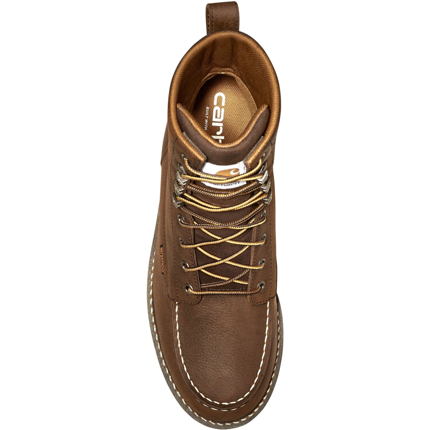 Carhartt Men's 8" WP Non Safety Toe Wedge Boot - Dark Brown - FW8095-M 6 Carhartt Men's 8" WP Non Safety Toe Wedge Boot - Dark Brown - FW8095-M - Image 6