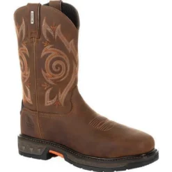 Georgia Men's Carbo-Tec LT 11" Stl Toe WP Western Boot -Brown- GB00264