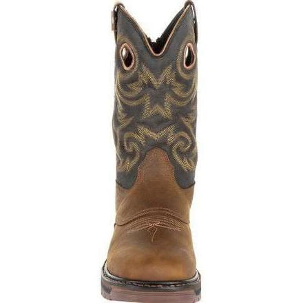 Georgia Men's Carbo-Tec LT 11" Pull-On WP Western Boot -Brown- GB00266 4 Georgia Men's Carbo-Tec LT 11" Pull-On WP Western Boot -Brown- GB00266 - Image 4