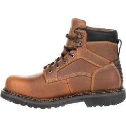 Georgia Men's Giant Revamp 6" Waterproof Work Boot - Brown - GB00316 10 Georgia Men's Giant Revamp 6" Waterproof Work Boot - Brown - GB00316 -Wolverine Sales Shop GB00316 instep profile