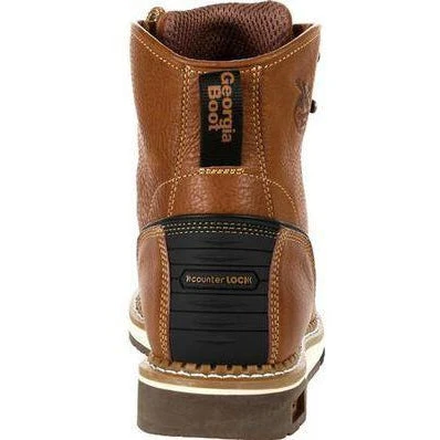 Georgia Men's AMP LT Wedge Soft Toe Work Boot - Brown - GB00347 5 Georgia Men's AMP LT Wedge Soft Toe Work Boot - Brown - GB00347 - Image 5