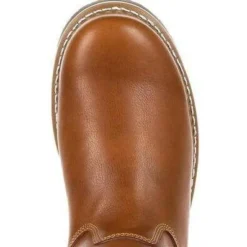 Georgia Men's AMP LT Wedge Pull-On Soft Toe Work Boot - Brown - GB00349 -Wolverine Sales Shop GB00349 7