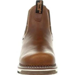 Georgia Men's Wedge Chelsea Soft Toe WP Wedge Work Boot - Brown - GB00352 -Wolverine Sales Shop GB00352 4