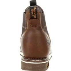 Georgia Men's Wedge Chelsea Soft Toe WP Wedge Work Boot - Brown - GB00352 -Wolverine Sales Shop GB00352 5