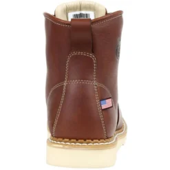 Georgia Men's 6" Soft Toe USA Made Wedge Work Boot - Brown - GB00356 -Wolverine Sales Shop GB00356 back