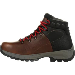 Georgia Men's Eagle Trail 6" Alloy Toe WP Hiker Work Boot - Brown - GB00397 -Wolverine Sales Shop GB00397 instep profile