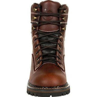 Georgia Women's AMP LT Logger WP Low Heel Work Boot - Brown - GB00427 6 Georgia Women's AMP LT Logger WP Low Heel Work Boot - Brown - GB00427 - Image 6