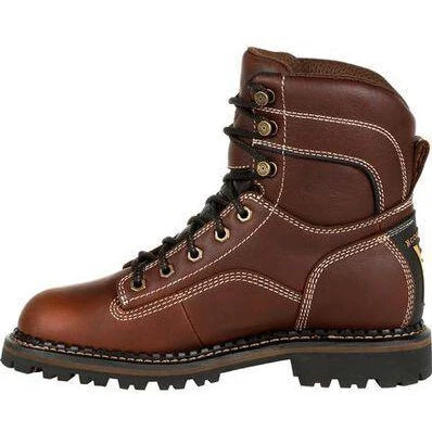Georgia Women's AMP LT Logger WP Low Heel Work Boot - Brown - GB00427 4 Georgia Women's AMP LT Logger WP Low Heel Work Boot - Brown - GB00427 - Image 4