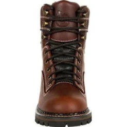 Georgia Women's AMP LT Logger Alloy Toe WP Work Boot - Brown - GB00428 -Wolverine Sales Shop GB00428 4