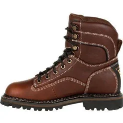 Georgia Women's AMP LT Logger Alloy Toe WP Work Boot - Brown - GB00428 -Wolverine Sales Shop GB00428 6