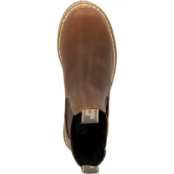 Georgia Women's Giant Revamp 5" WP Pull-On Chelsea Boot Brown- GB00432 12 Georgia Women's Giant Revamp 5" WP Pull-On Chelsea Boot Brown- GB00432 -Wolverine Sales Shop GB00432 birdseye