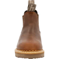 Georgia Women's Giant Revamp 5" WP Pull-On Chelsea Boot Brown- GB00432 11 Georgia Women's Giant Revamp 5" WP Pull-On Chelsea Boot Brown- GB00432 -Wolverine Sales Shop GB00432 front