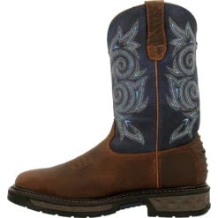 Georgia Men's Carbo-Tec LT 11" Soft Toe WP Western Work Boot - GB00435 -Wolverine Sales Shop GB00435 instep profile
