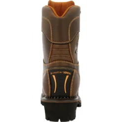 Georgia Men's AMP LT Logger 9" Comp Toe WP 600G Ins Work Boot- GB00491 -Wolverine Sales Shop GB00491 back