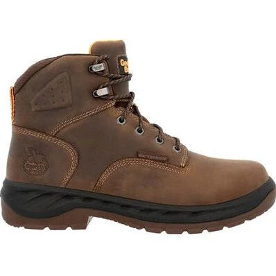 Georgia Men's Boot Ot 6" Waterproof Alloy Toe Work Boot -Brown- GB00522 2 Georgia Men's Boot Ot 6" Waterproof Alloy Toe Work Boot -Brown- GB00522 - Image 2