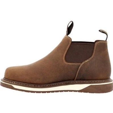 Georgia Men's Boot Amp Lt Wedge 4" Romeo Work Boot - Brown - GB00545 3 Georgia Men's Boot Amp Lt Wedge 4" Romeo Work Boot - Brown - GB00545 - Image 3