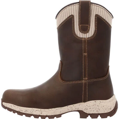 Georgia Women's Eagle Trail 10" WP Alloy Toe Work Boot -Brown- GB00557 3 Georgia Women's Eagle Trail 10" WP Alloy Toe Work Boot -Brown- GB00557 - Image 3