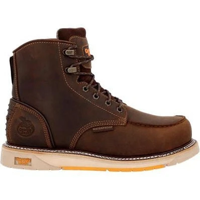Georgia Men's Amp Lt Wedge 6" Comp Toe WP Work Boot -Brown- GB00592 1 Georgia Men's Amp Lt Wedge 6" Comp Toe WP Work Boot -Brown- GB00592