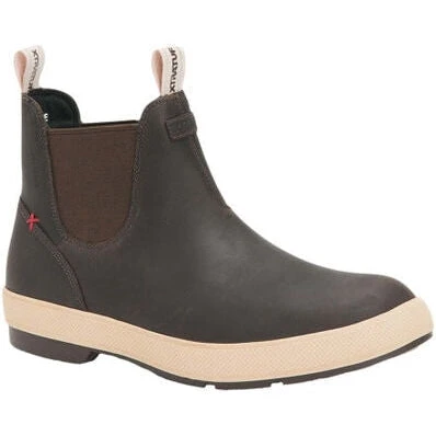 Xtratuf Men's Legacy WP Slip Resis Leather Chelsea Boot -Brown- LCM900 1 Xtratuf Men's Legacy WP Slip Resis Leather Chelsea Boot -Brown- LCM900
