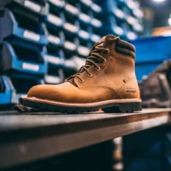 Kodiak Men's Mckinney 6" WP Slip Resist Safety Work Boot -Brown- 4TDQBN -Wolverine Sales Shop LS KD 4TDQBN 2