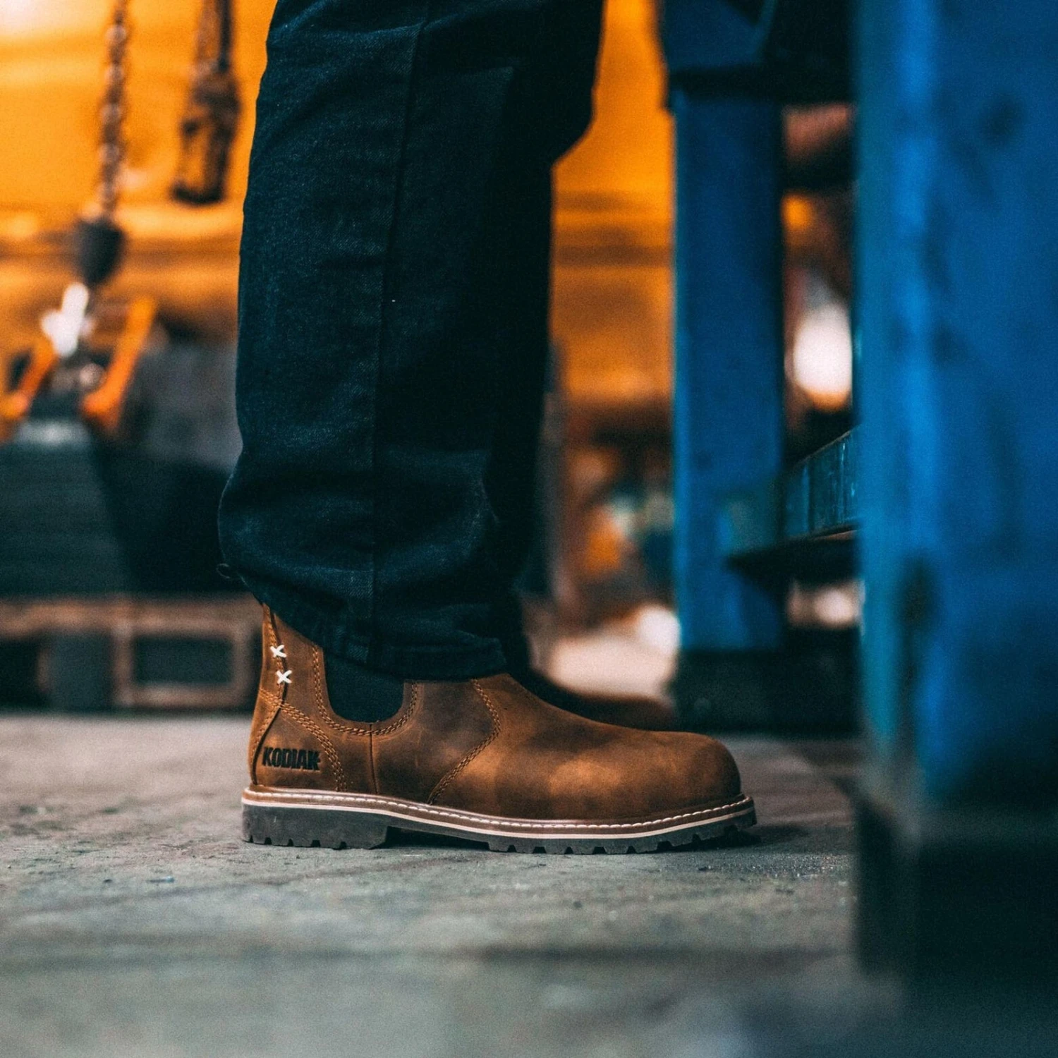 Kodiak Women's Bralorne WP Slip Resist Chelsea Work Boot -Brown- 4TEABN 9 Kodiak Women's Bralorne WP Slip Resist Chelsea Work Boot -Brown- 4TEABN - Image 9