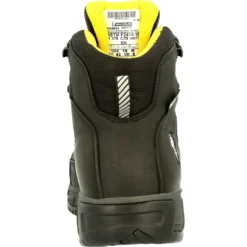 Michelin Men's HydroEdge 6" Alloy Toe WP Metguard Work Boot- Black- MIC0005 9 Michelin Men's HydroEdge 6" Alloy Toe WP Metguard Work Boot- Black- MIC0005 -Wolverine Sales Shop MIC0005 back