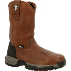 Michelin Men's HydroEdge 11" Alloy Toe WP Metguard Work Boot- Black- MIC0007