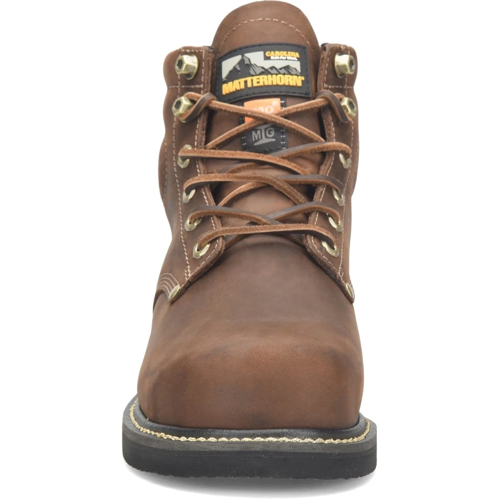 Matterhorn Men's D30 6" Steel Toe WP Metguard Work Boot -Brown- MT2520 3 Matterhorn Men's D30 6" Steel Toe WP Metguard Work Boot -Brown- MT2520 - Image 3