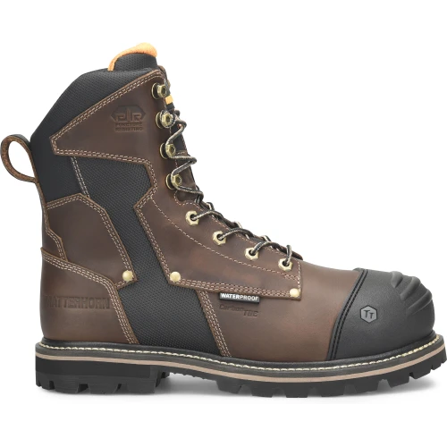 Matterhorn Men's Ibeam 8" WP Comp Toe Metguard Work Boot -Brown- MT2548 1 Matterhorn Men's Ibeam 8" WP Comp Toe Metguard Work Boot -Brown- MT2548