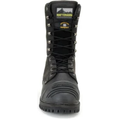 Matterhorn Men's Mulrooney 10" Stl Toe WP Metguard Work Boot Black- MT903 -Wolverine Sales Shop MT903 500xauto Toe