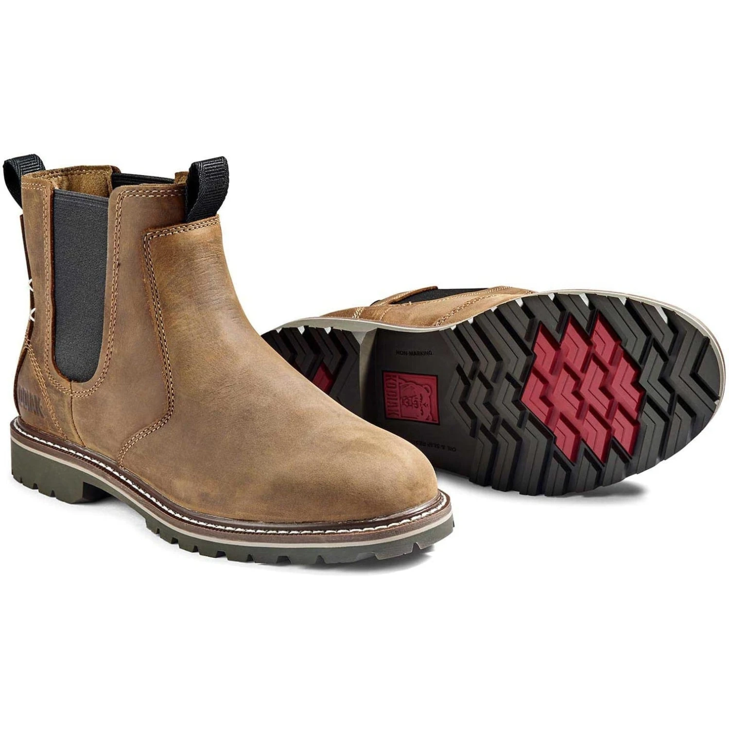 Kodiak Women's Bralorne WP Slip Resist Chelsea Work Boot -Brown- 4TEABN 4 Kodiak Women's Bralorne WP Slip Resist Chelsea Work Boot -Brown- 4TEABN - Image 4