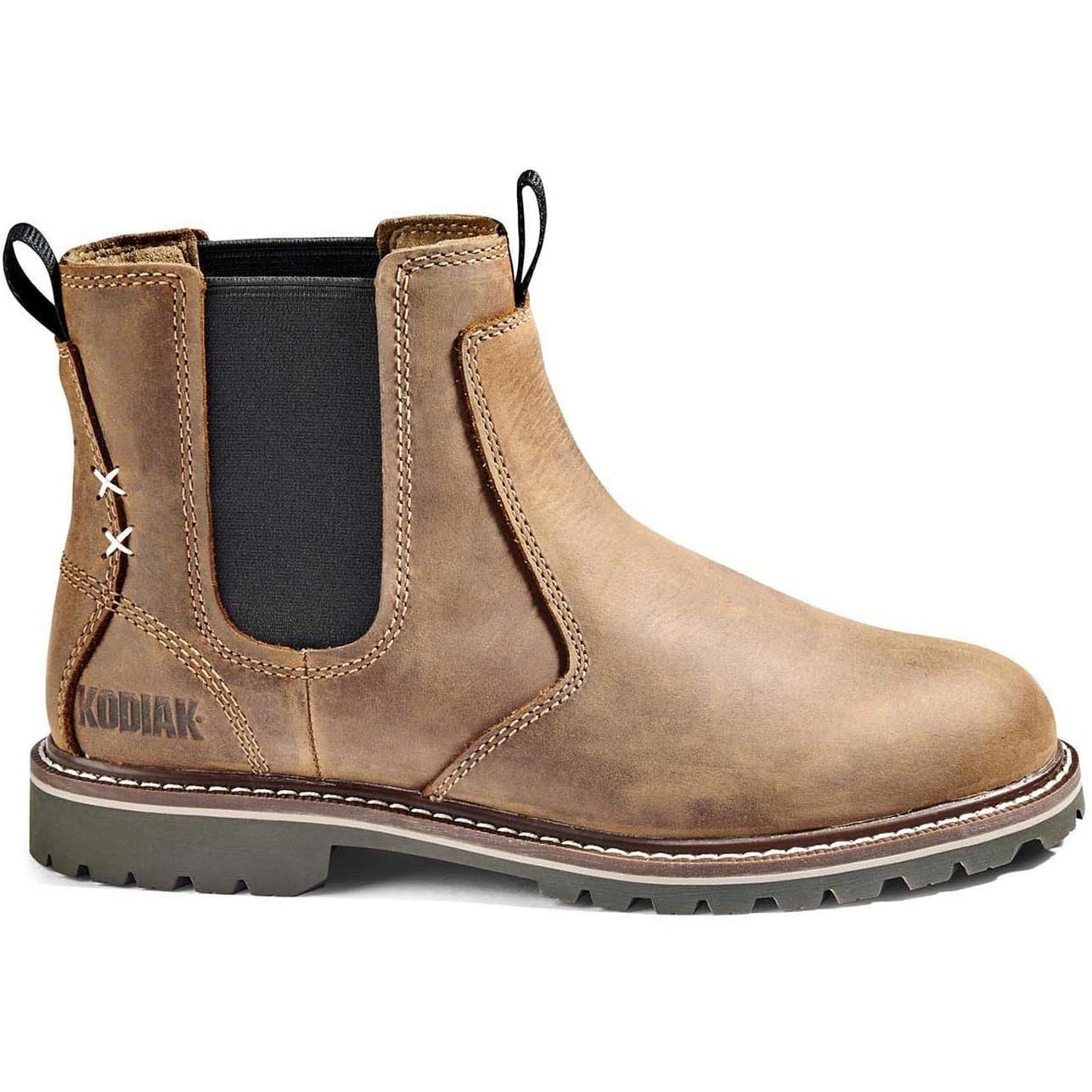 Kodiak Women's Bralorne WP Slip Resist Chelsea Work Boot -Brown- 4TEABN 2 Kodiak Women's Bralorne WP Slip Resist Chelsea Work Boot -Brown- 4TEABN - Image 2