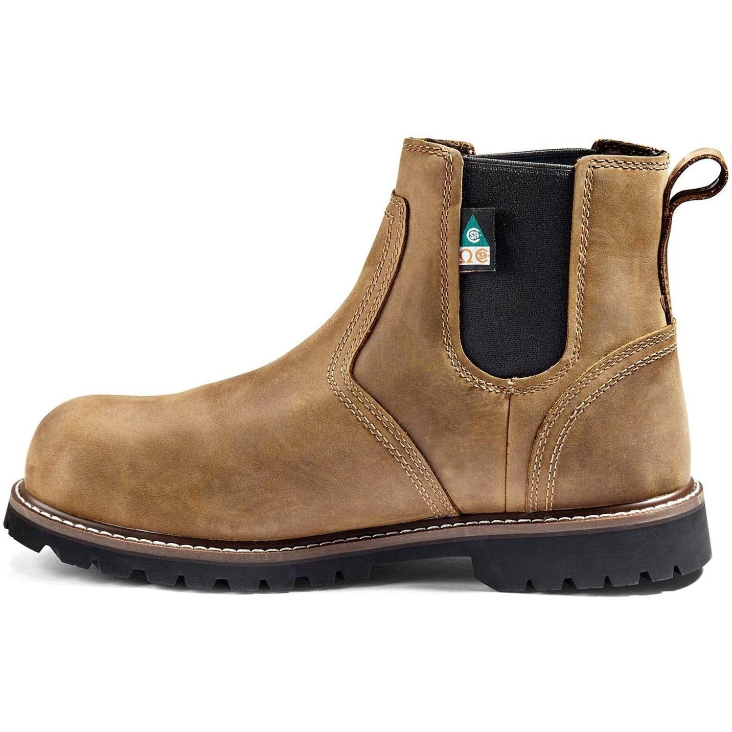 Kodiak Men's Mckinney Comp Toe WP Chelsea Safety Work Boot -Brown- K4TCBN 2 Kodiak Men's Mckinney Comp Toe WP Chelsea Safety Work Boot -Brown- K4TCBN - Image 2