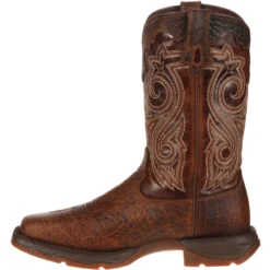 Durango Women's Lady Rebel 10" Steel Toe Western Boot - Brown - RD3315 9 Durango Women's Lady Rebel 10" Steel Toe Western Boot - Brown - RD3315 -Wolverine Sales Shop RD3315 instep profile